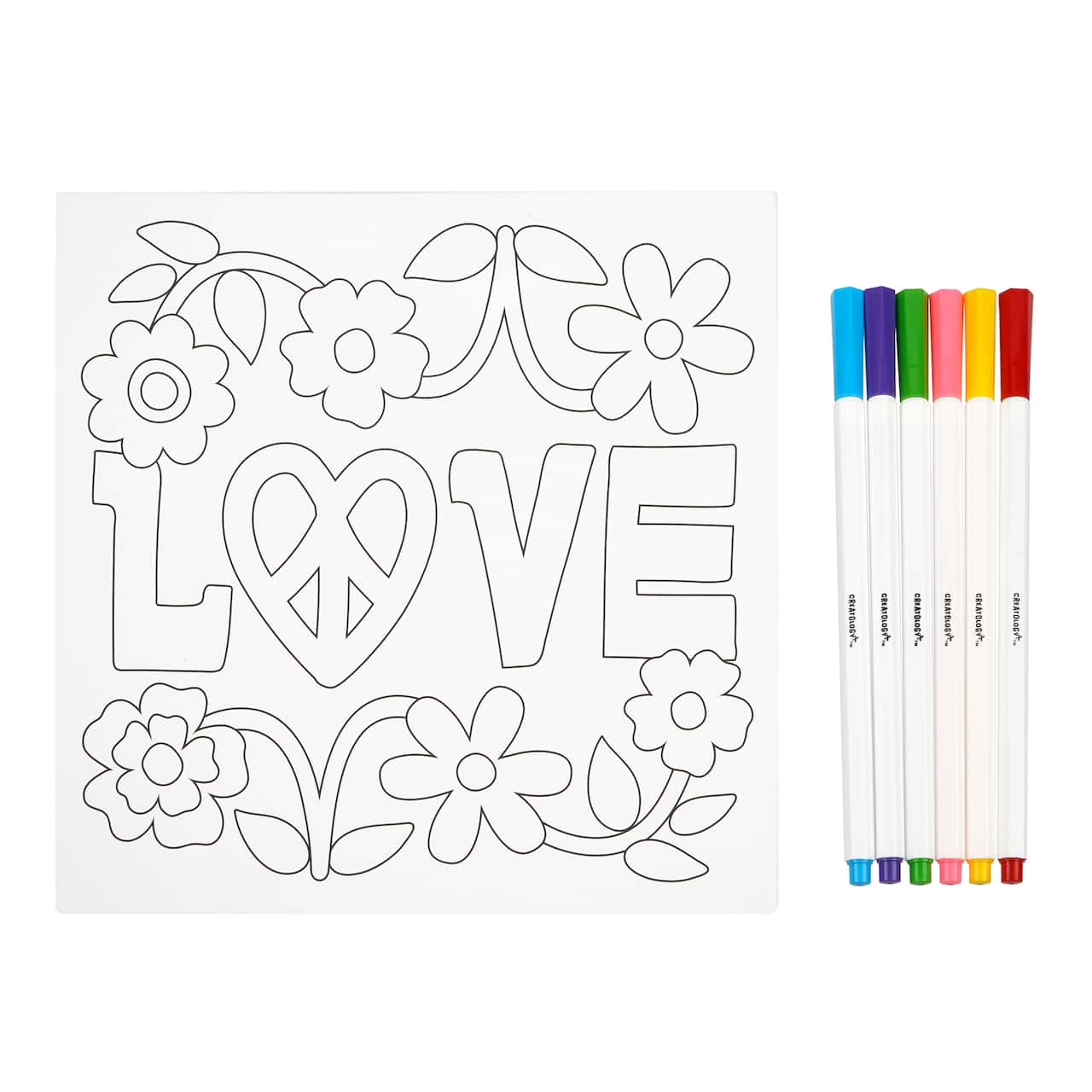 12 Pack: Love Coloring Board Kit by Creatology&#x2122;